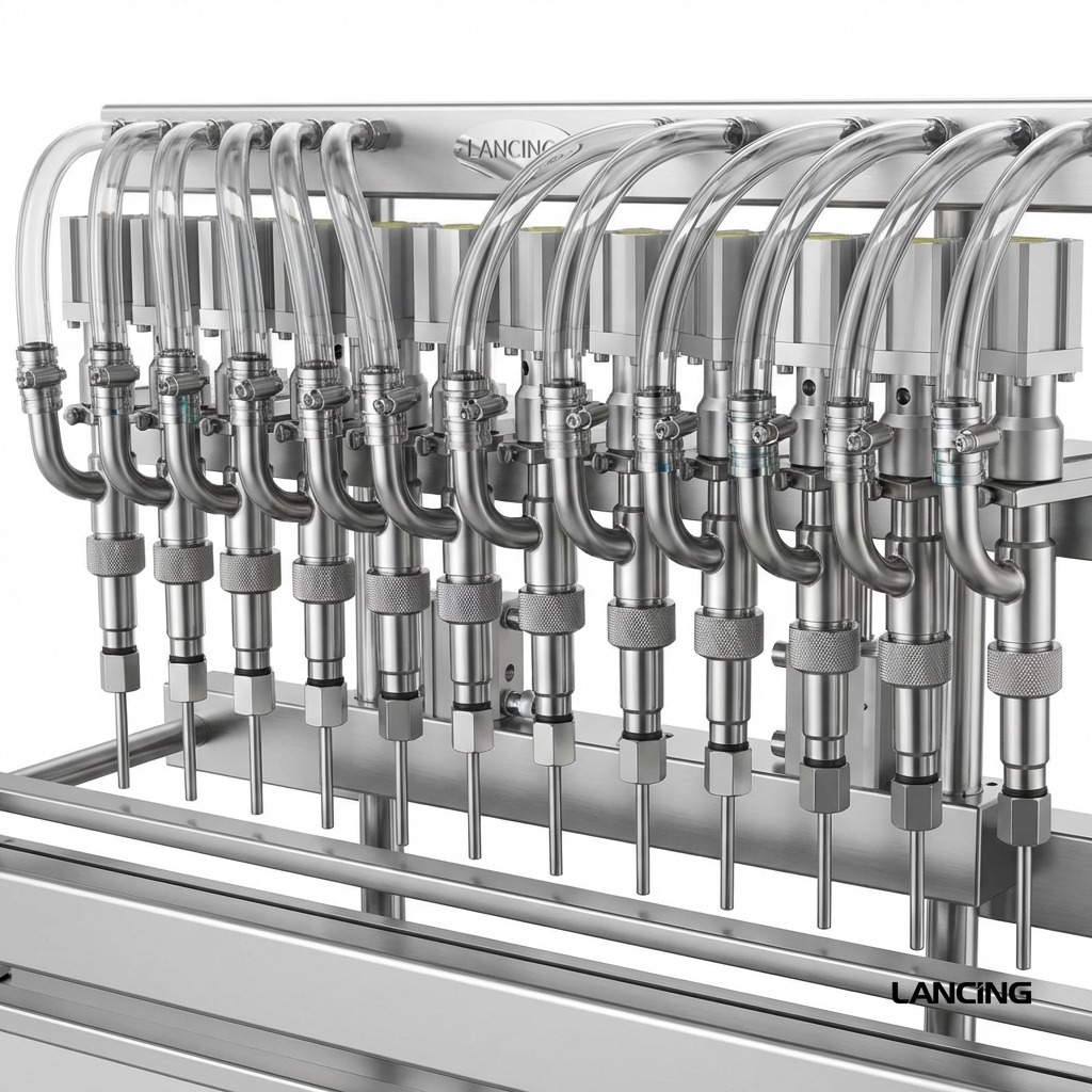 12 Nozzles Servo Motor Paste Filling Machine gallery 5