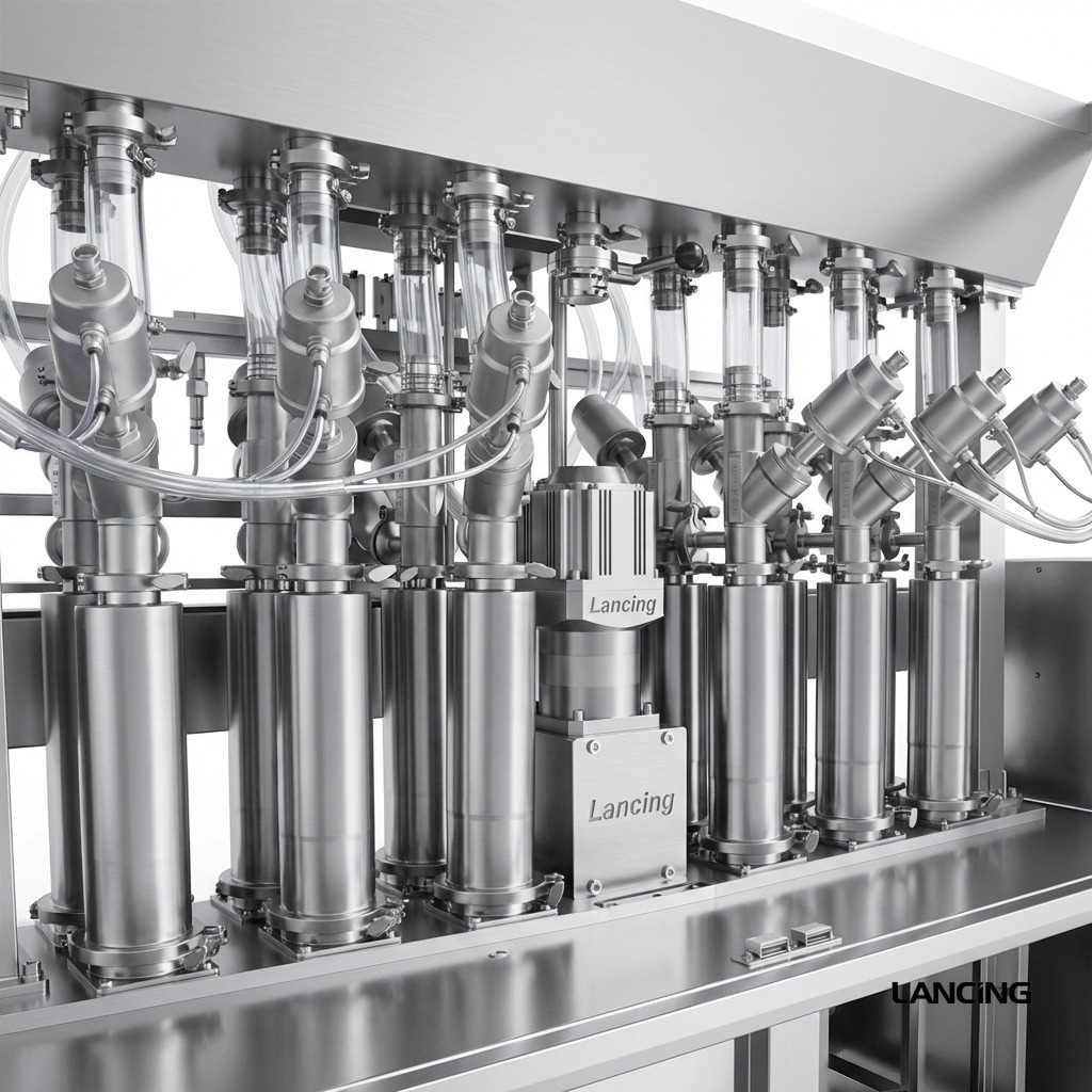 12 Nozzles Servo Motor Paste Filling Machine gallery 6