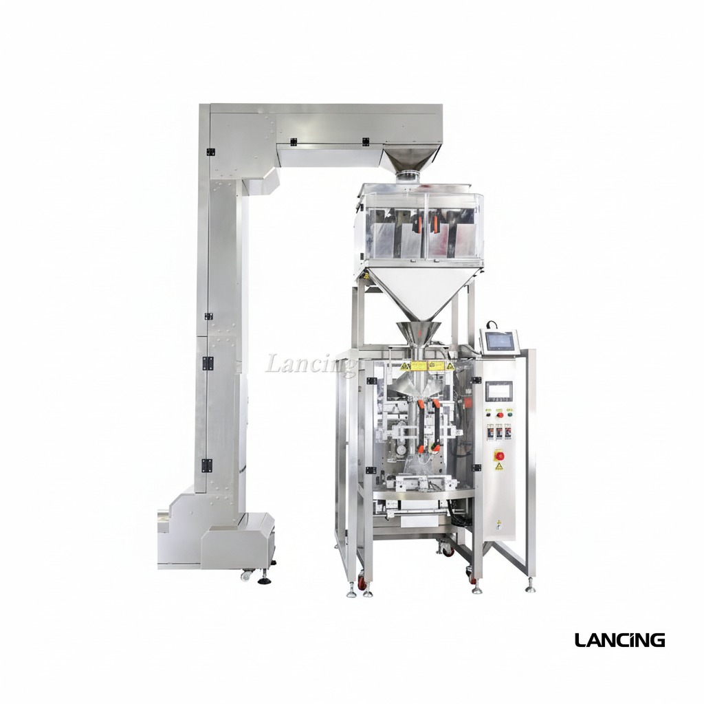 Granule Vacuum Packing Machine with 4 Heads