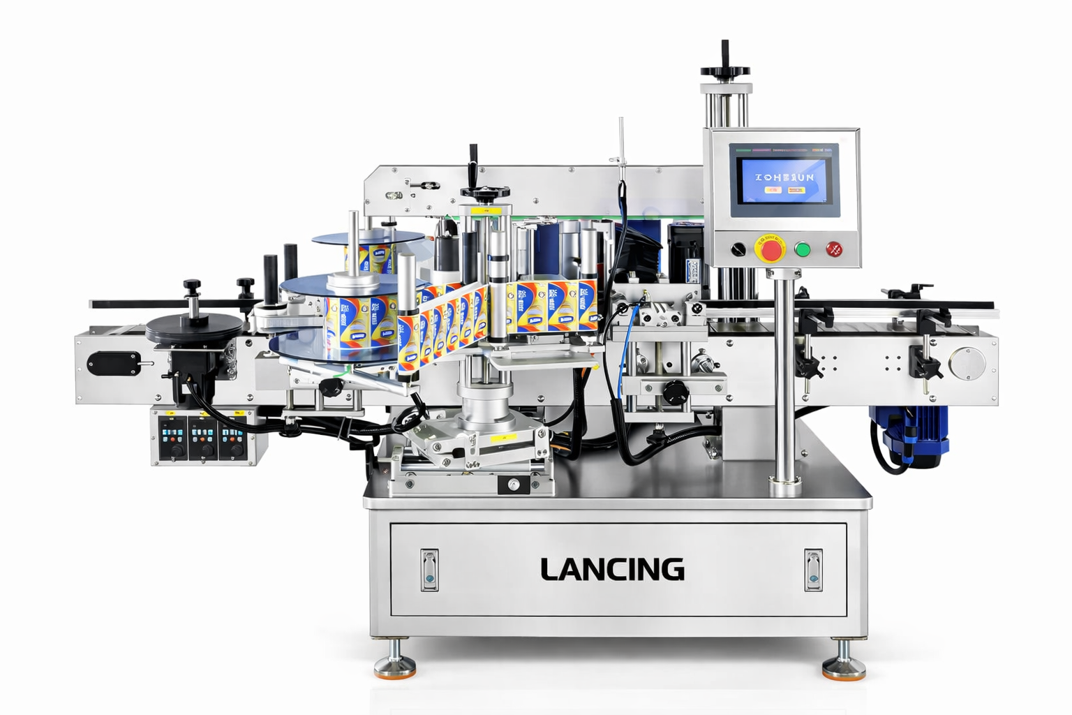 Autoamtic Round Square Bottle Double Side Labeling Machine