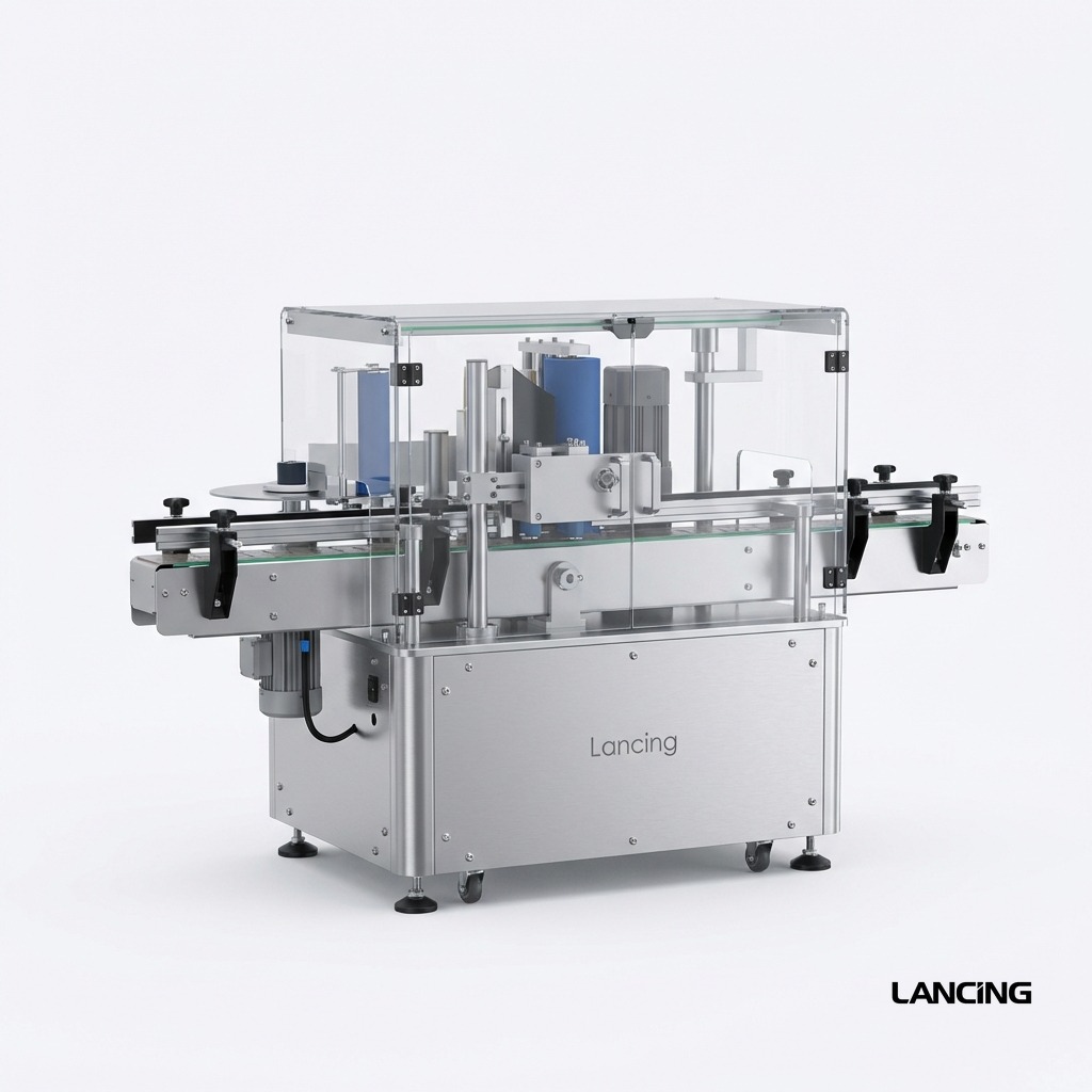 Autoamtic Round Square Bottle Double Side Labeling Machine gallery 4