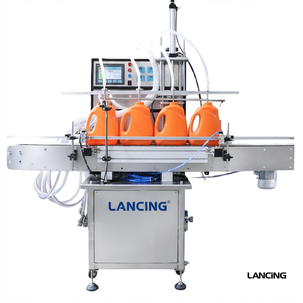 4 Heads Flow Diaphragm Pump Liquid Filling Machine gallery 7