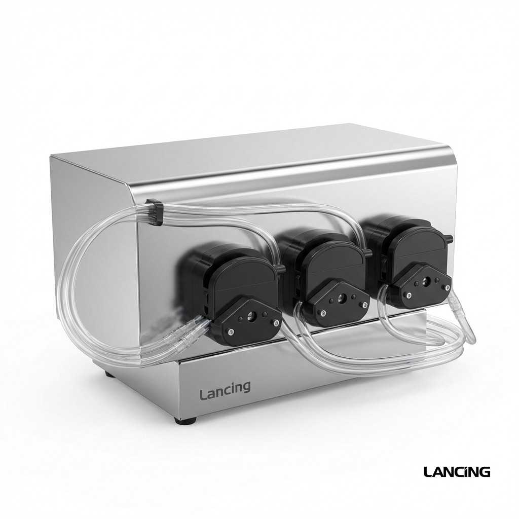 LU-DTPP4C 4 Heads Peristaltic Pump Liquid Filling Machine gallery 4