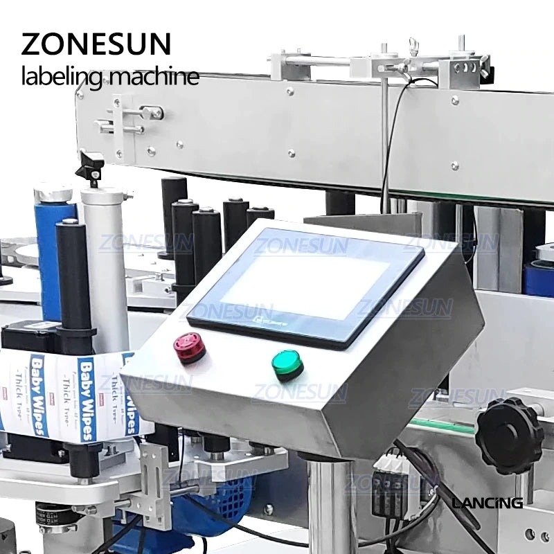 Double-Sided Square Bottle Labeling Machine gallery 4
