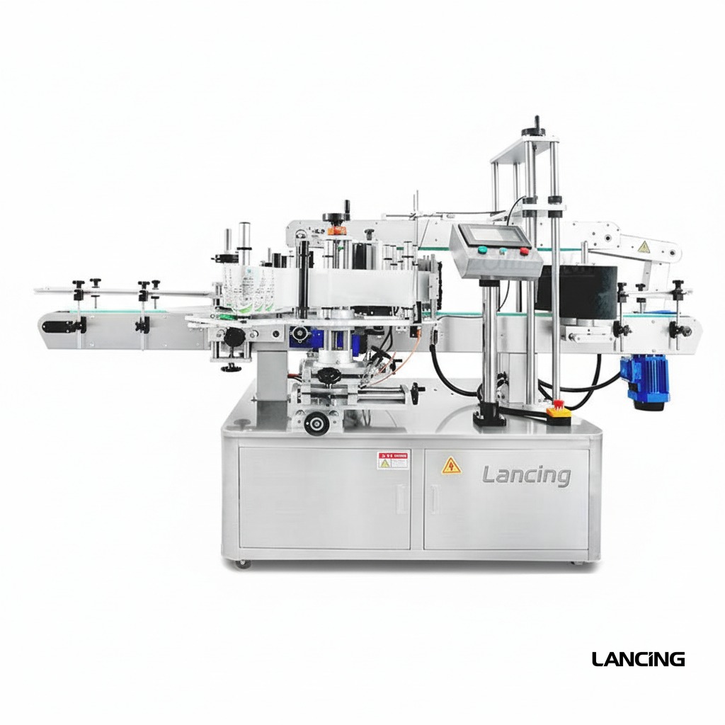 Double-Sided Square Bottle Labeling Machine