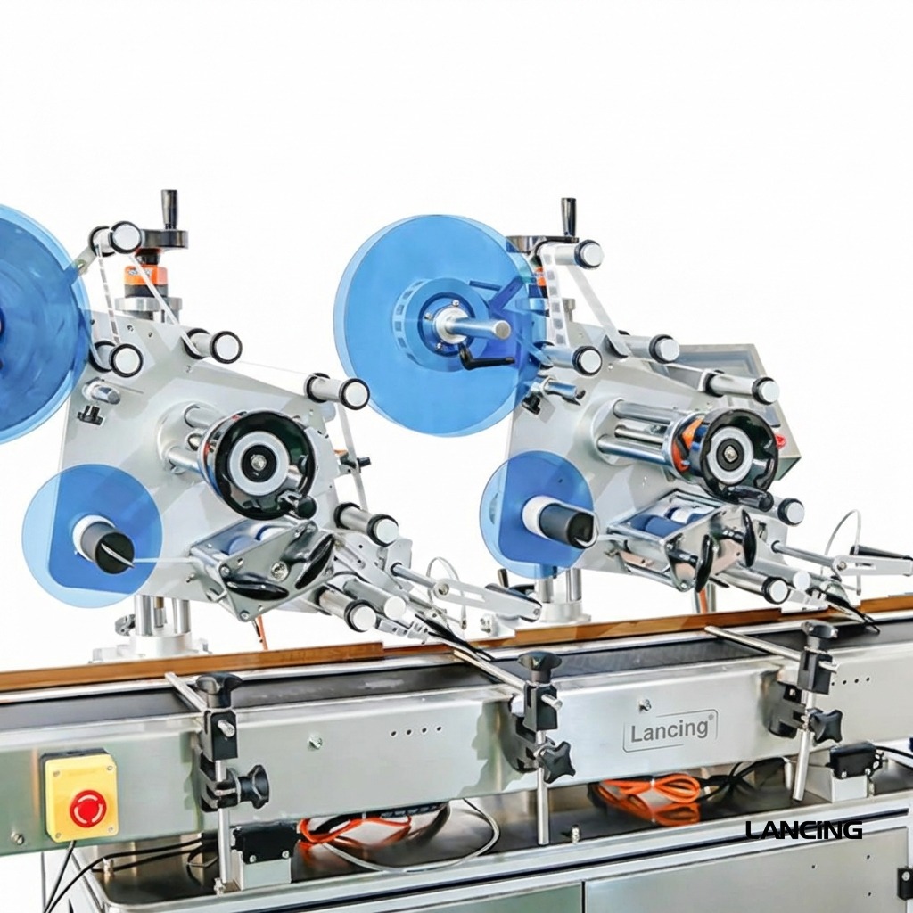 Automatic Double Sides Box Corner Labeling Machine gallery 3