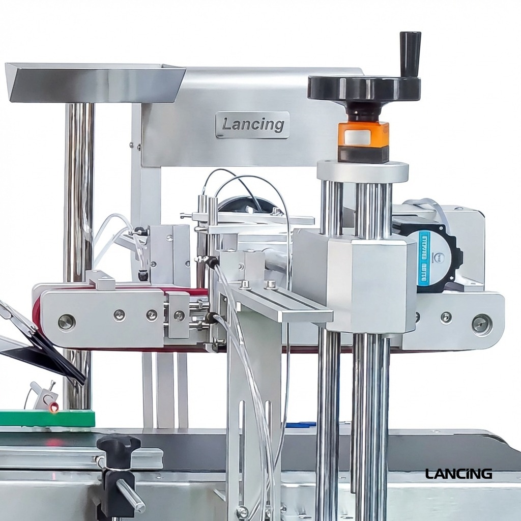 Automatic Double Sides Box Corner Labeling Machine gallery 4