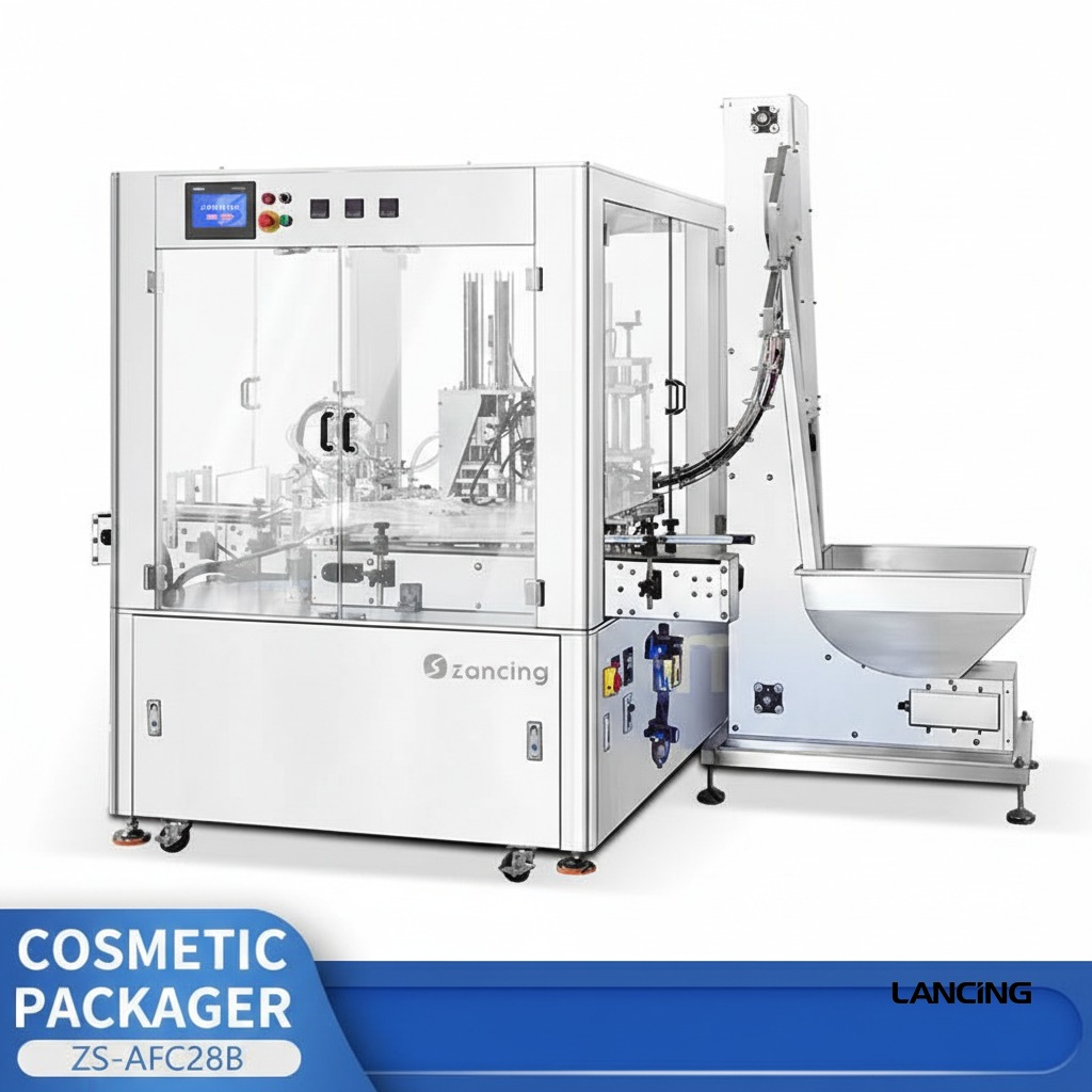 Automatic Cosmetic Paste Filling Aluminum Foil Sealing Capping Machine gallery 2