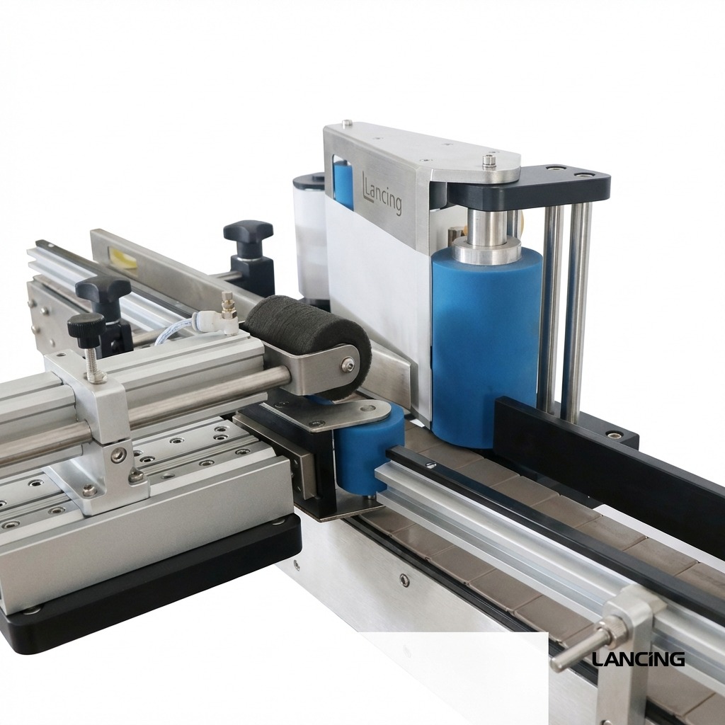 Automatic Round Bottle Cap & Body Labeling Machine gallery 3