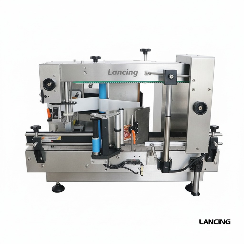 Automatic Square Bottle Double Sides Labeling Machine gallery 3