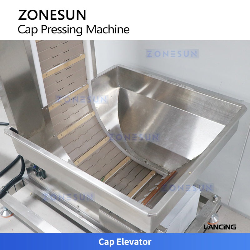 Automatic Cup Lid Pressing Machine with Cap Elevator Yogurt Cup Pressing Machine gallery 4