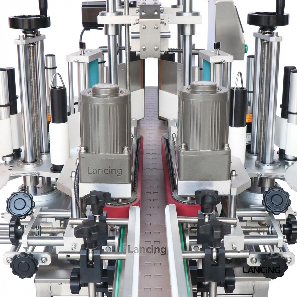 Double Side Square Bottle Labeling Machine gallery 2