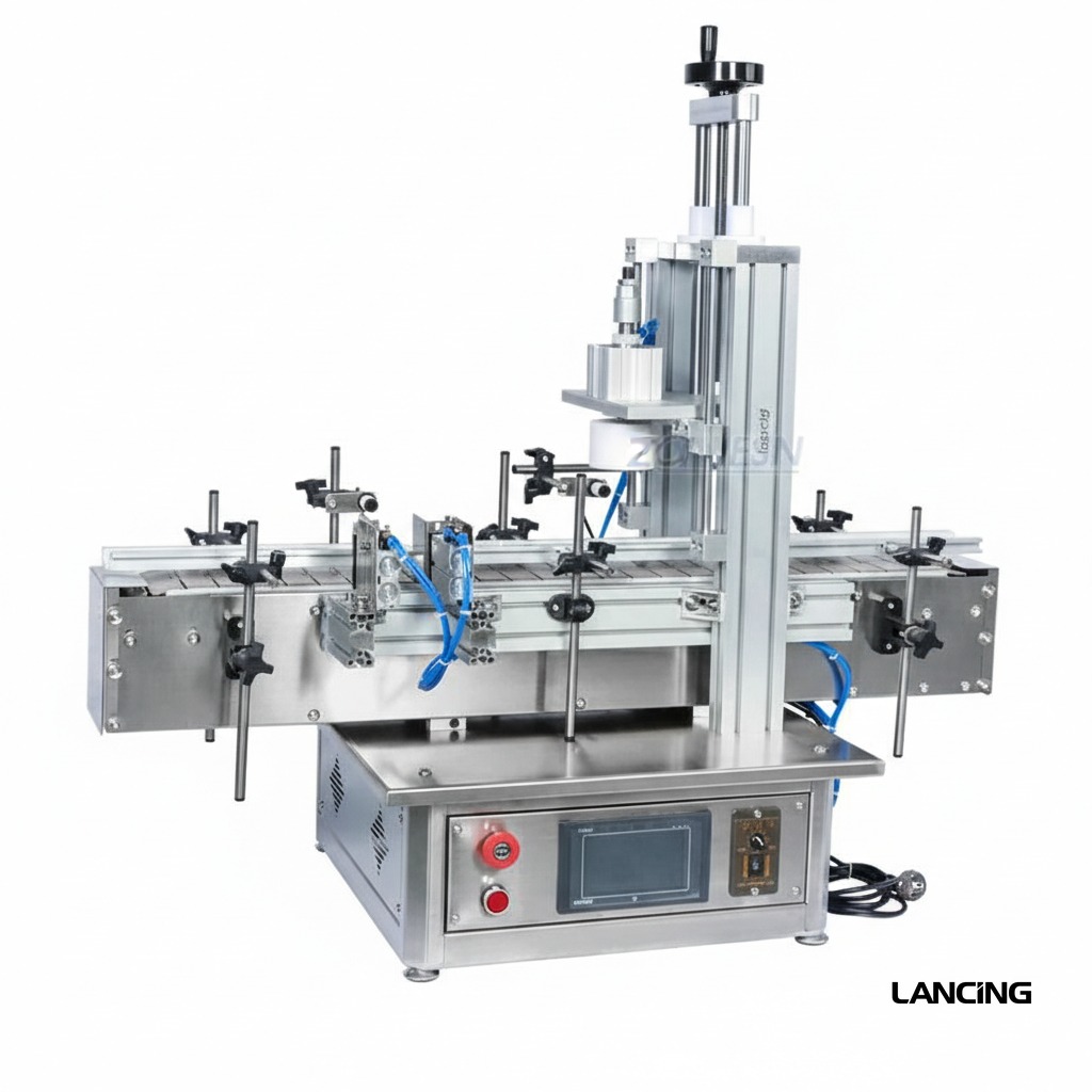 Pneumatic Automatic Bottle Cap Pressing Machine gallery 3