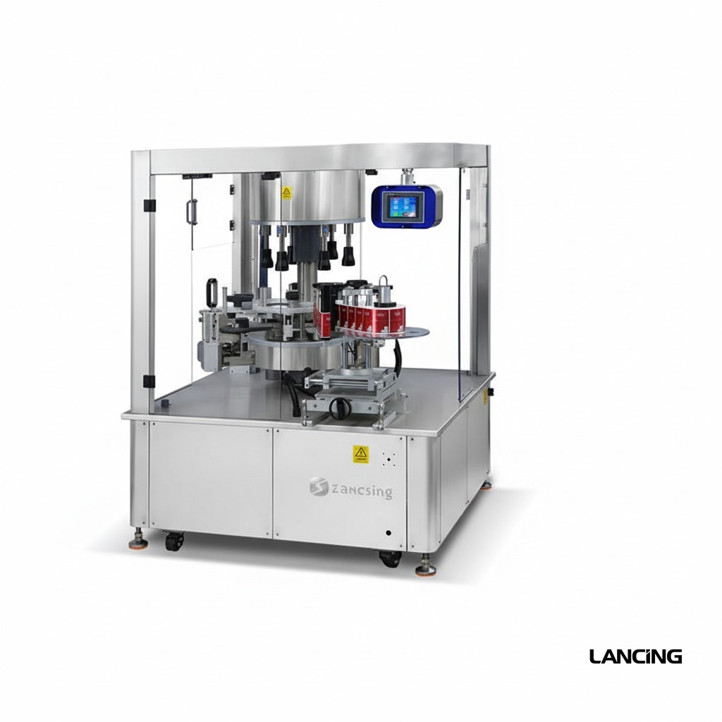 LU-CYGDP6 Automatic Round Bottle Label Applicator gallery 2