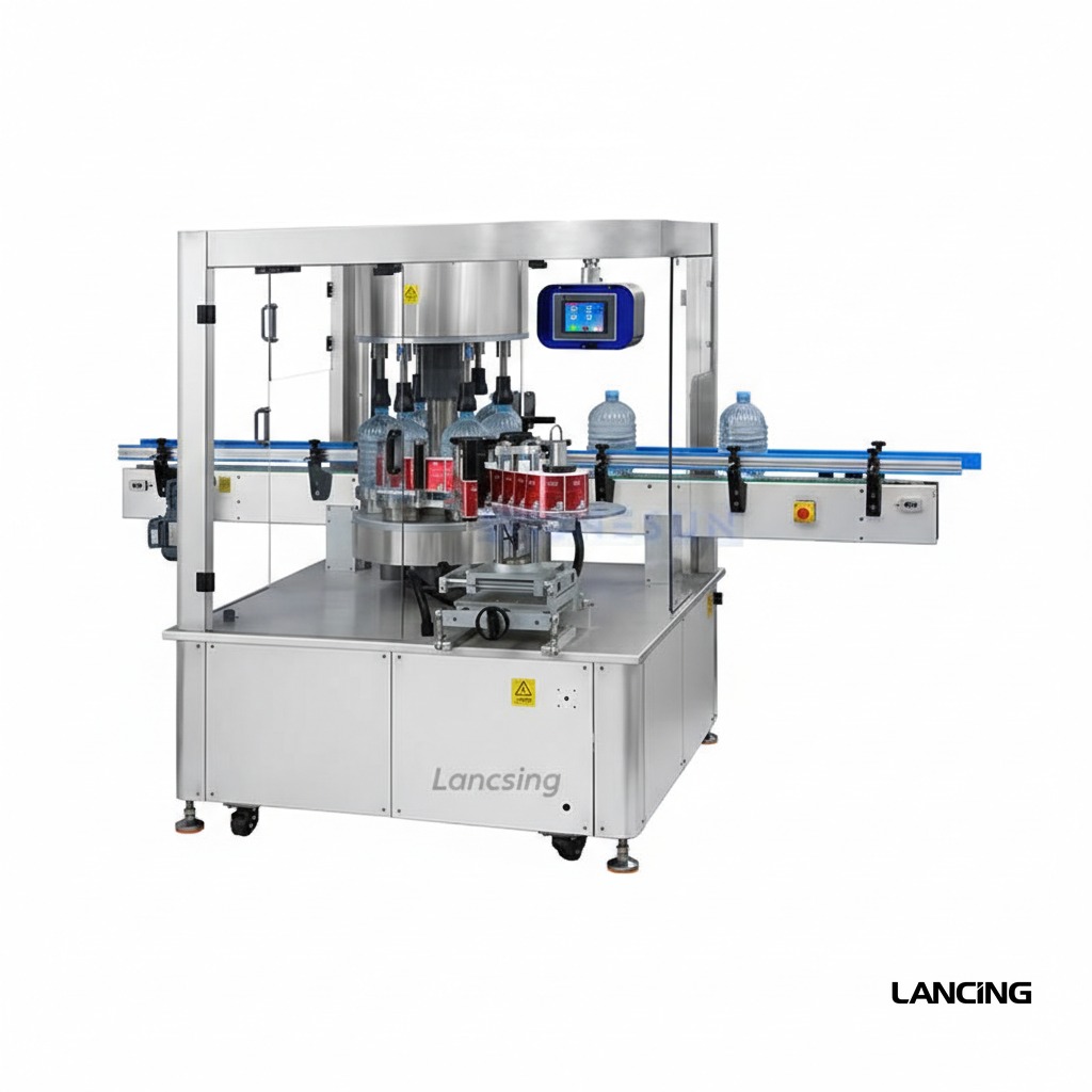 LU-CYGDP6 Automatic Round Bottle Label Applicator gallery 3