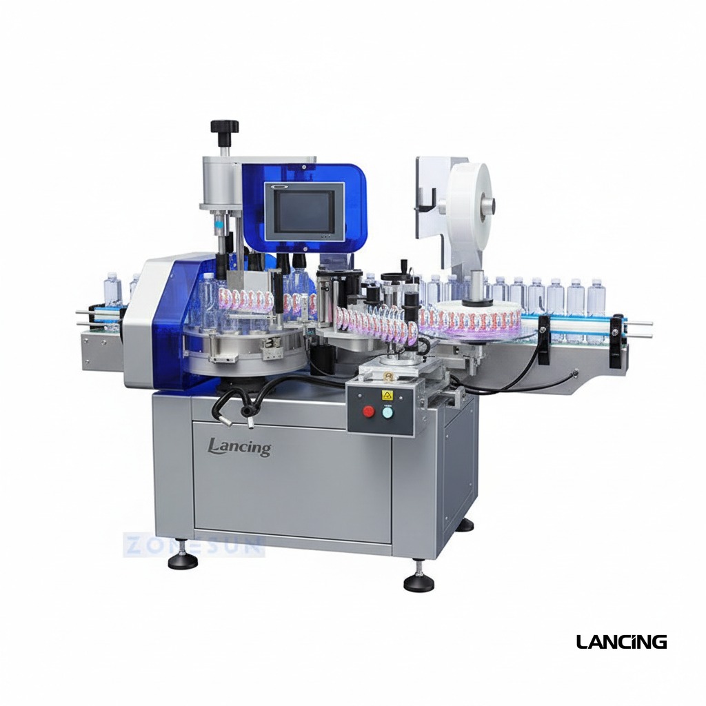LU-CYGDP6 Automatic Round Bottle Label Applicator gallery 5