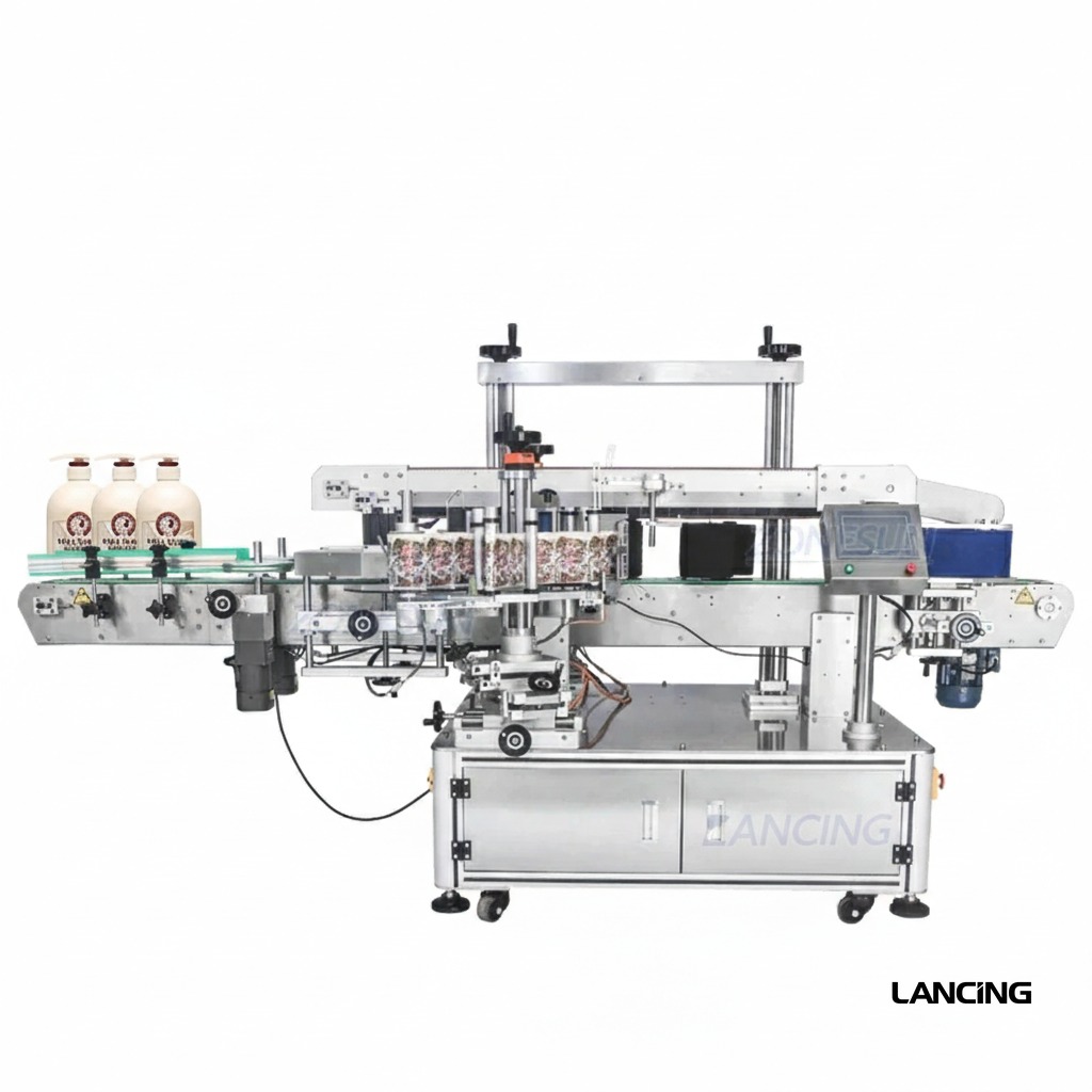 Round & Square Bottle Double Side Labeling Machine