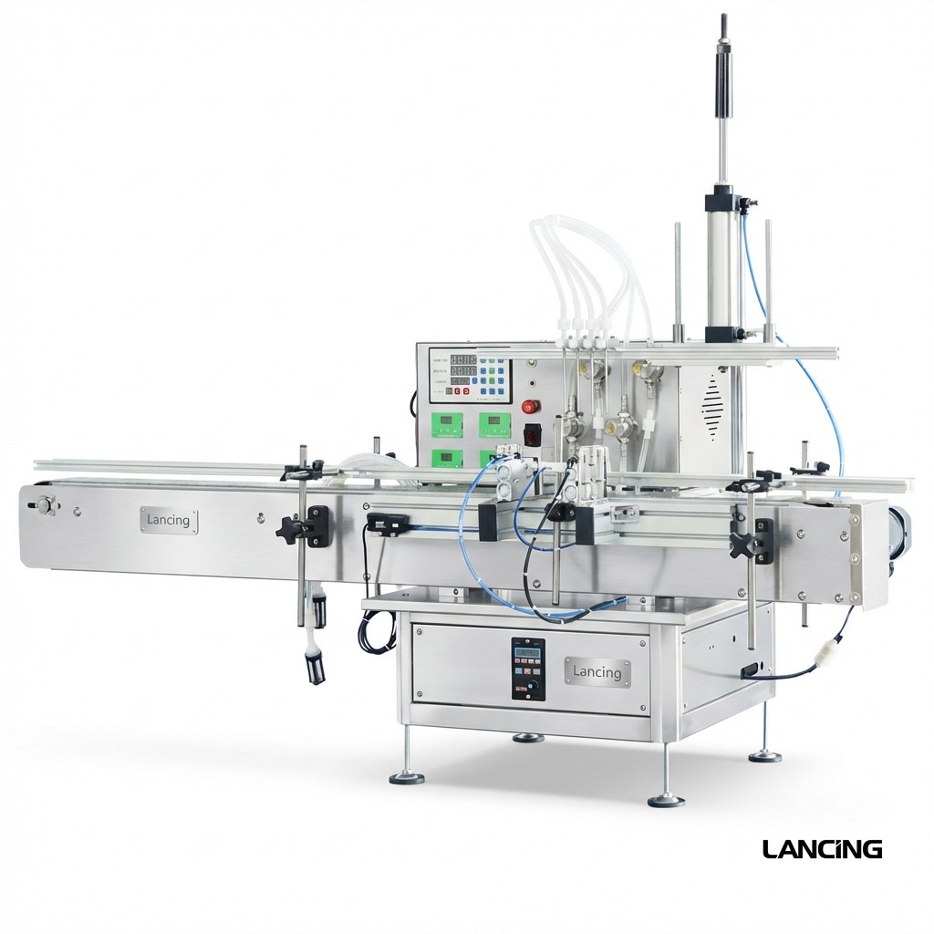 LU-DTMP4AL Magnetic Pump Liquid Filling Machine