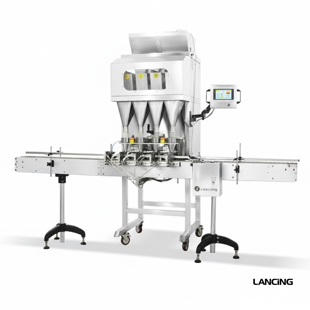 LU-GW4 Automatic 4 Heads Granule Weighing Filling Machine