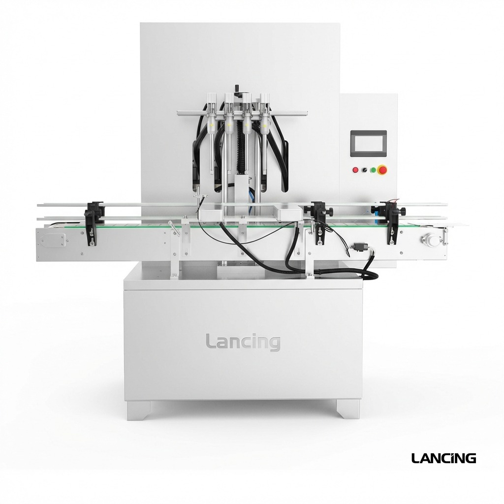 LU-GYCR4A Automatic Corrosive Acids Disinfectants Liquid Filling Machine