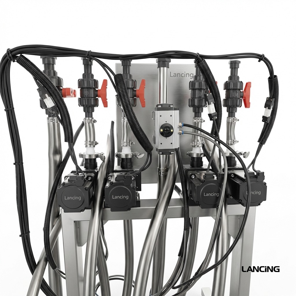 LU-GYCR4A Automatic Corrosive Acids Disinfectants Liquid Filling Machine gallery 3