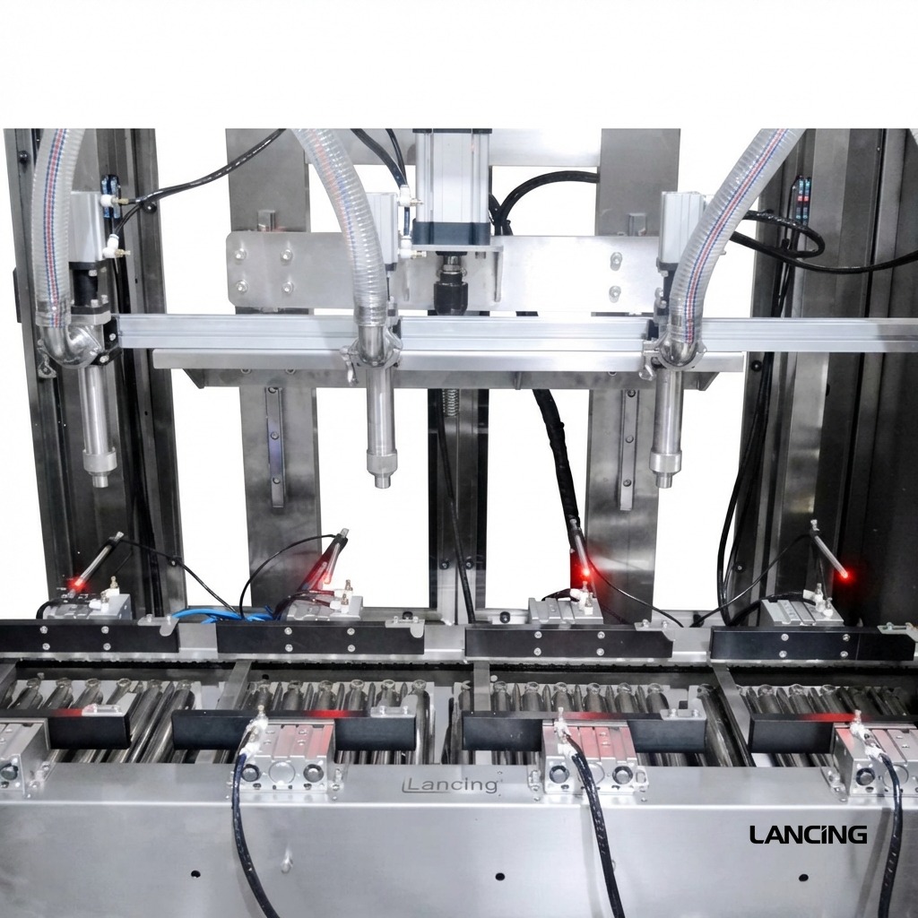 LU-GYW4 Automatic 4 Nozzles Paste Weighing Gallon Filling Machine gallery 6