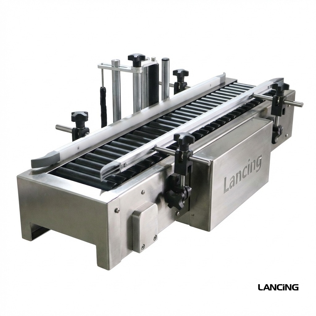 High Speed Automatic Small Round Bottle Labeling Machine gallery 4