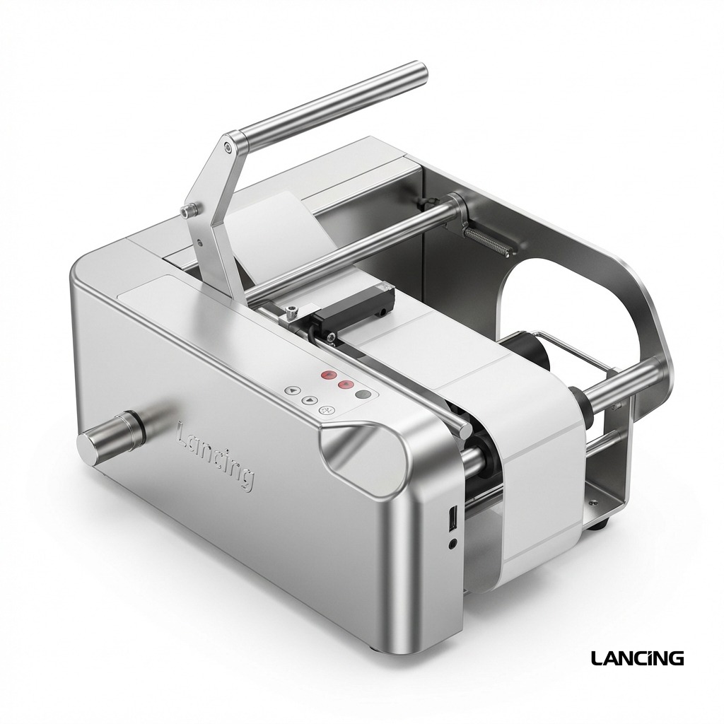 Semi-Auto Round Bottle Labeling Machine gallery 3