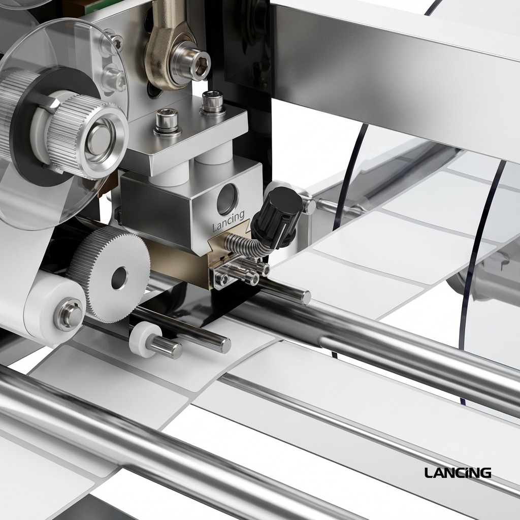 LU‑TB50D/T Semi Automatic Round Bottle Labeling Machine gallery 4