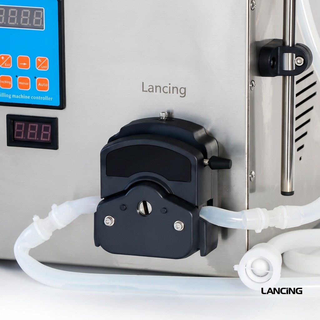LU-YTPP2W Semi-automatic 2 Nozzles Peristaltic Pump Liquid Filling Machine gallery 3