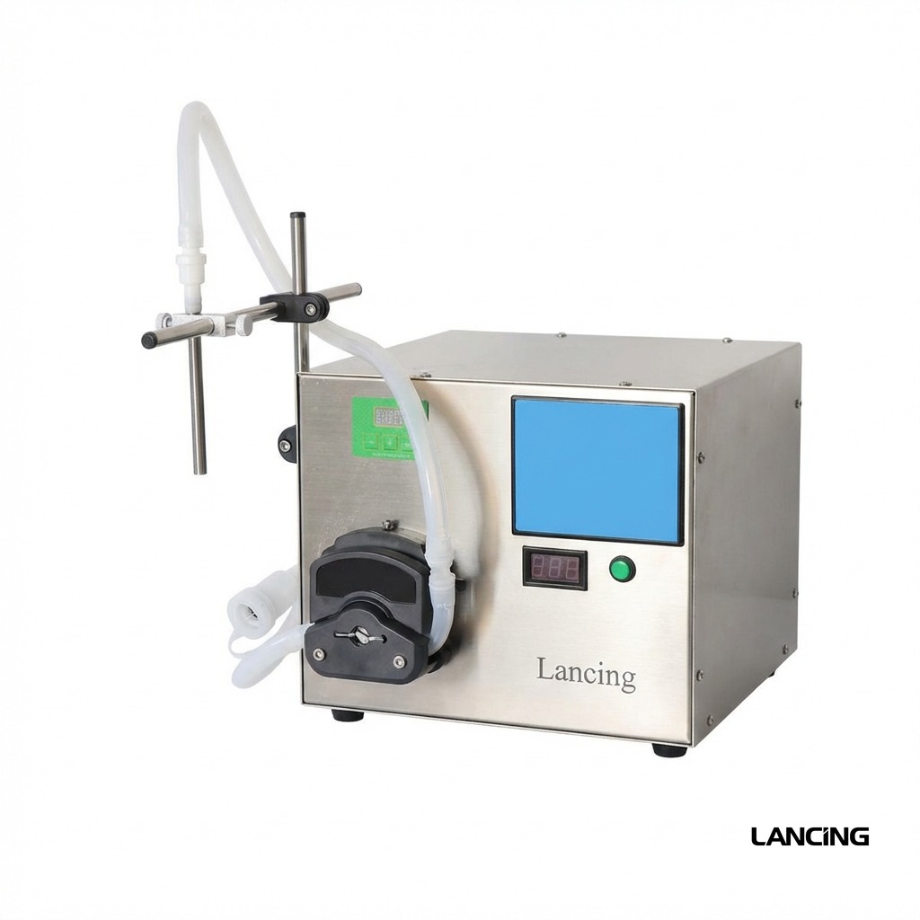 LU-YTPP2W Semi-automatic 2 Nozzles Peristaltic Pump Liquid Filling Machine gallery 4