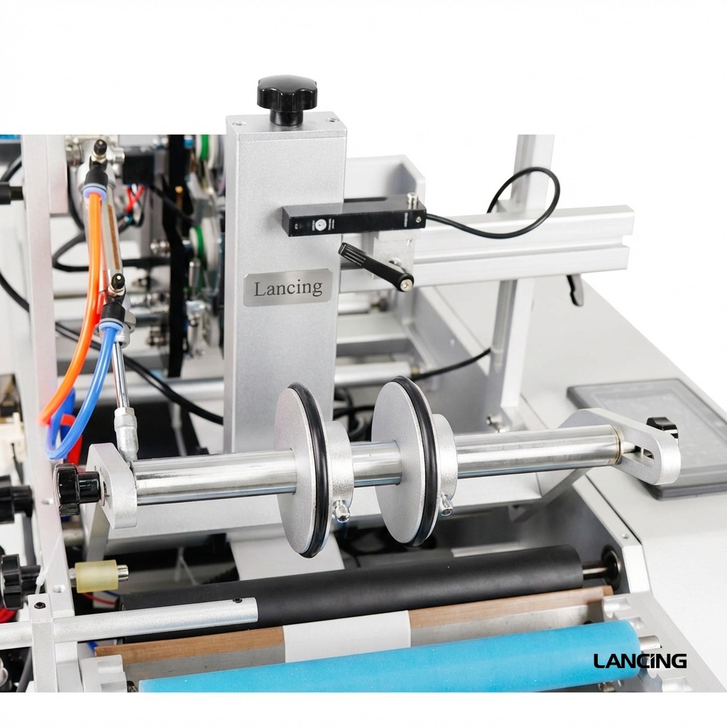 Semi-automatic Double Side Round Bottle Labeling Machine gallery 4