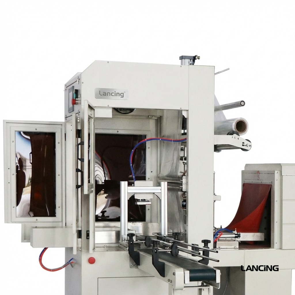 LU-SPL4 Automatic Bottle Wrapping & Shrinking System gallery 4