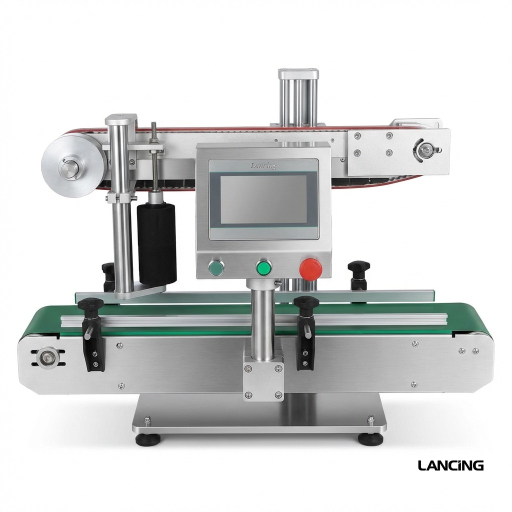 Square Bottle Double Corner Labeling Machine gallery 2