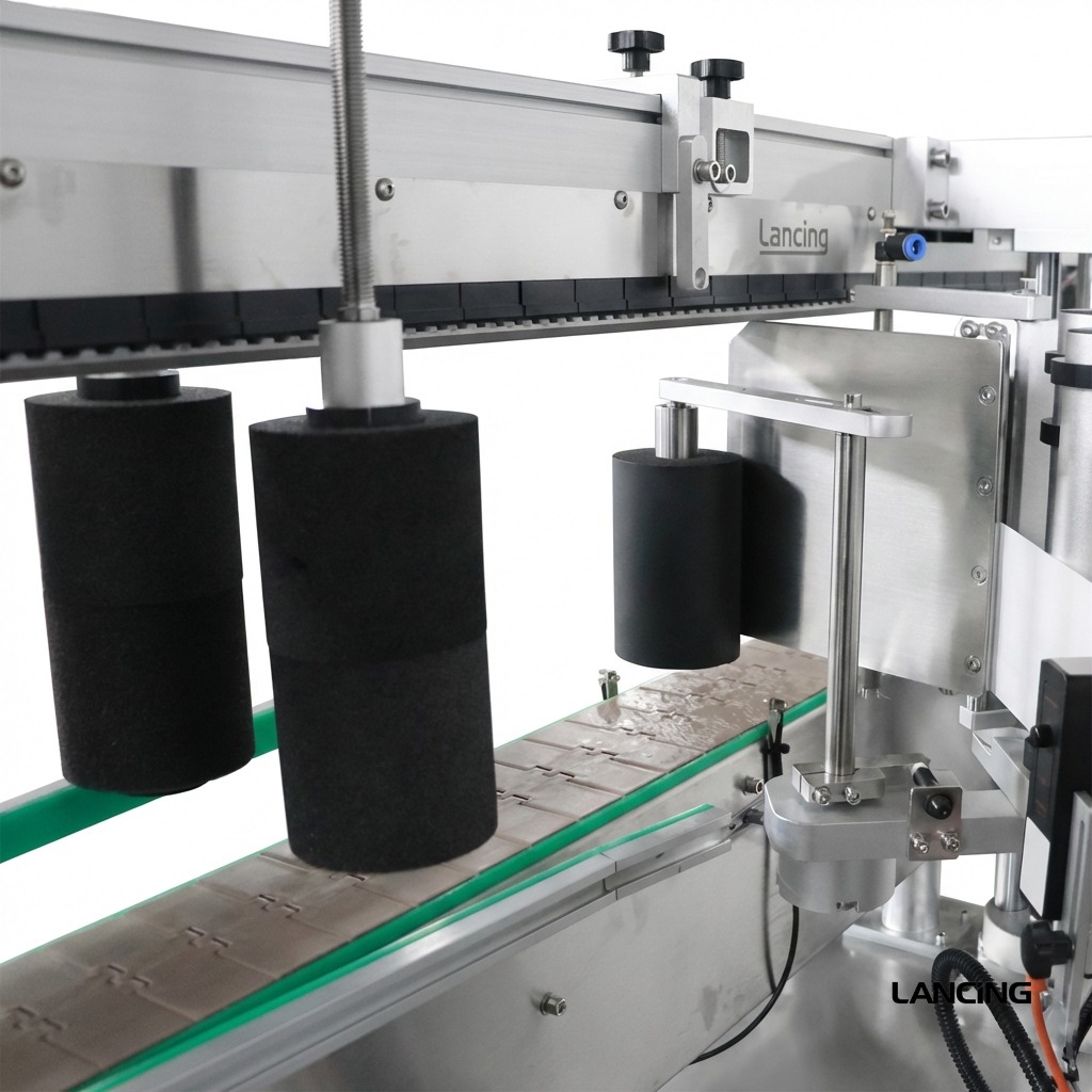 Square Bottle Double Corner Labeling Machine gallery 3