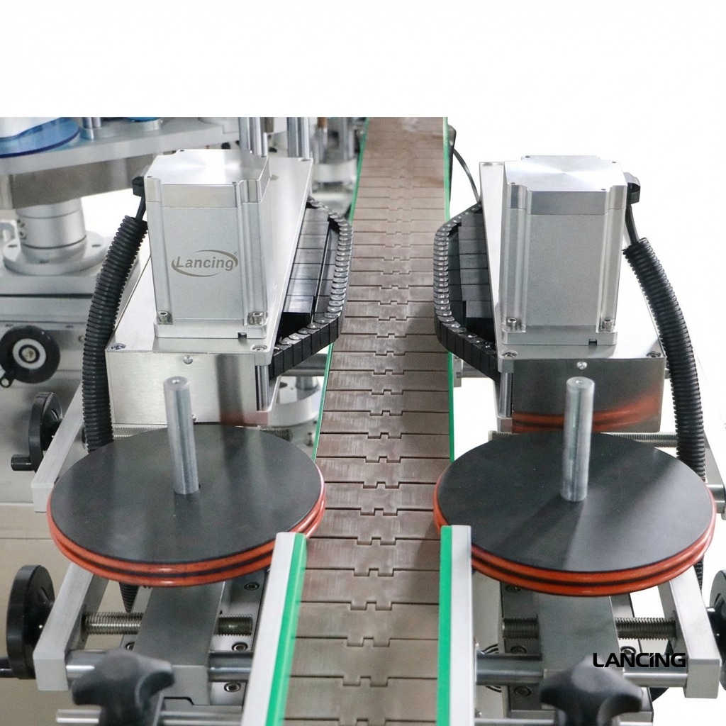 Square Bottle Double Corner Labeling Machine gallery 4