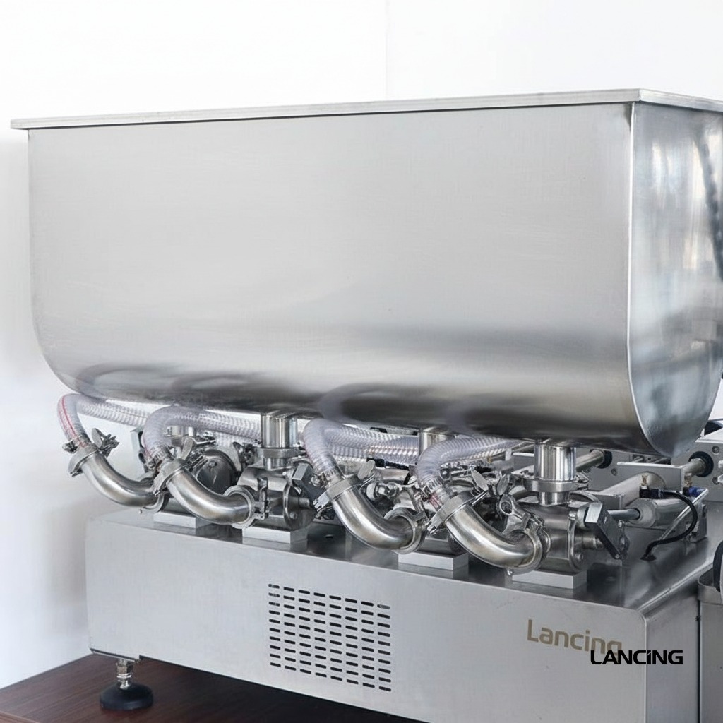 LU-DTGT4T Pneumatic 4-Nozzle Semi-Auto Liquid & Paste Filling Machine gallery 2