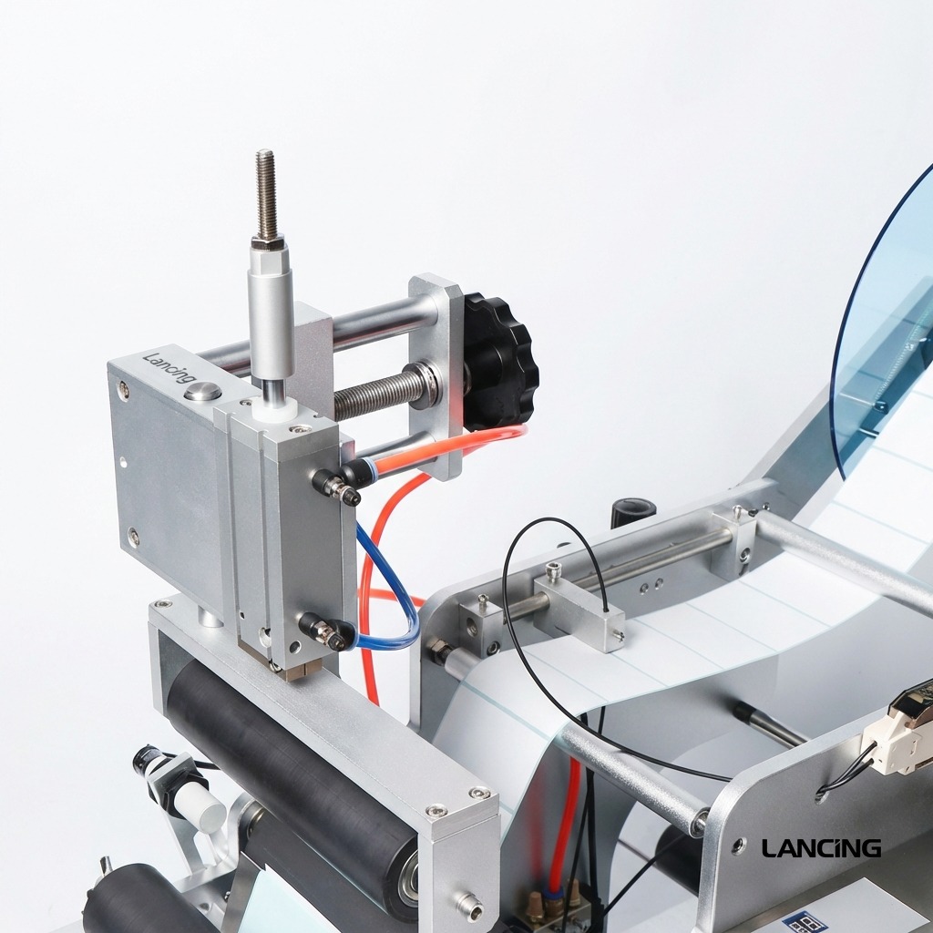 Semi-automatic Round Bottle Labeling Machine gallery 3