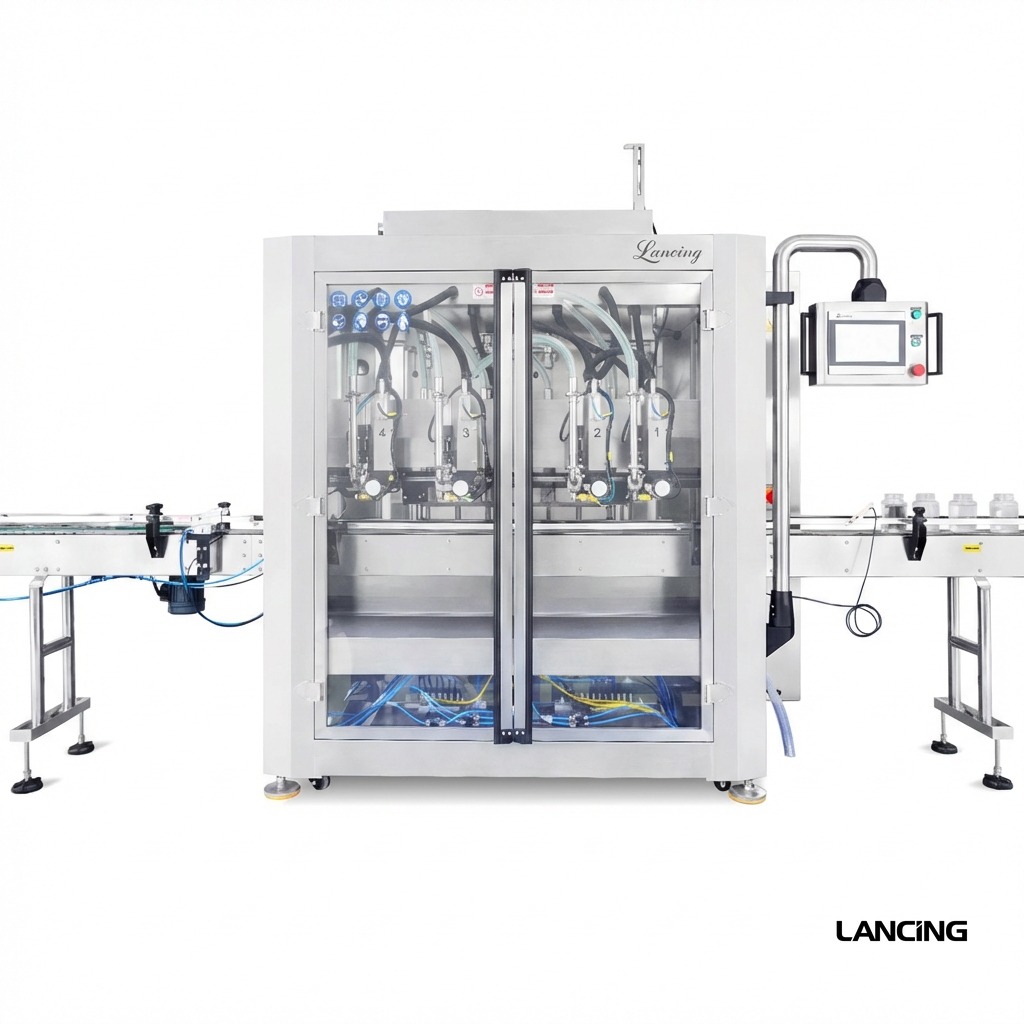 LU-VTPF4 Automatic 4 Tracking Heads Paste Liquid Filling Machine gallery 2