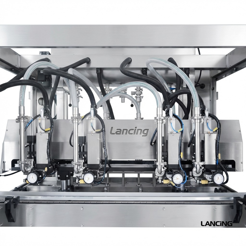 LU-VTPF4 Automatic 4 Tracking Heads Paste Liquid Filling Machine gallery 4