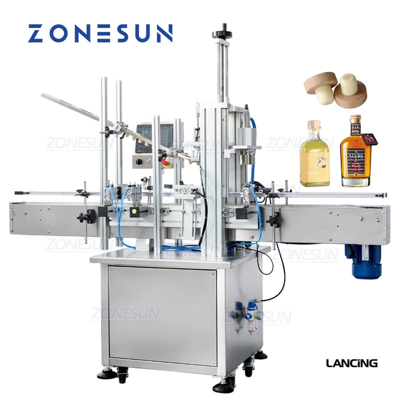 LU-XG16D1 Automatic Cork Pressing Machine with Cap Feeder