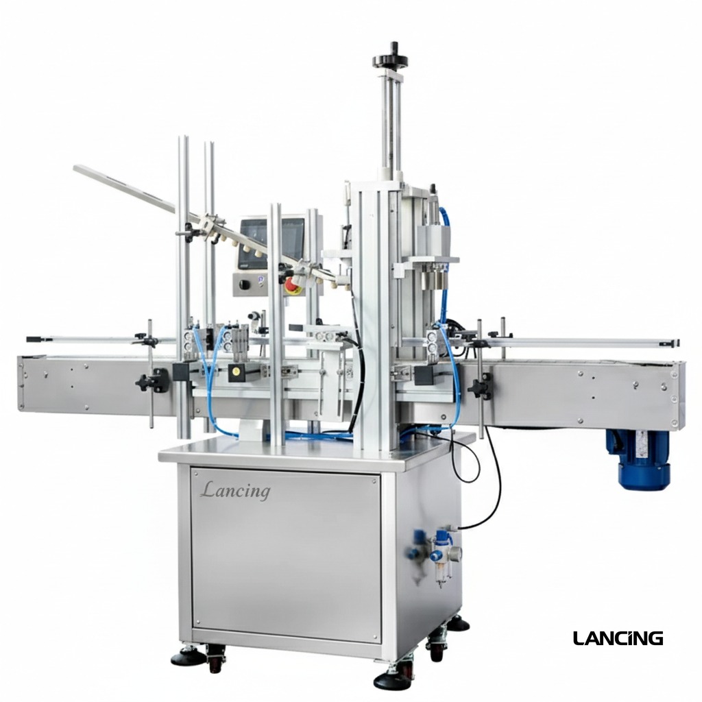 LU-XG16D1 Automatic Cork Pressing Machine with Cap Feeder