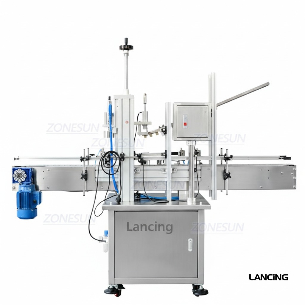 LU-XG16D1 Automatic Cork Pressing Machine with Cap Feeder gallery 4