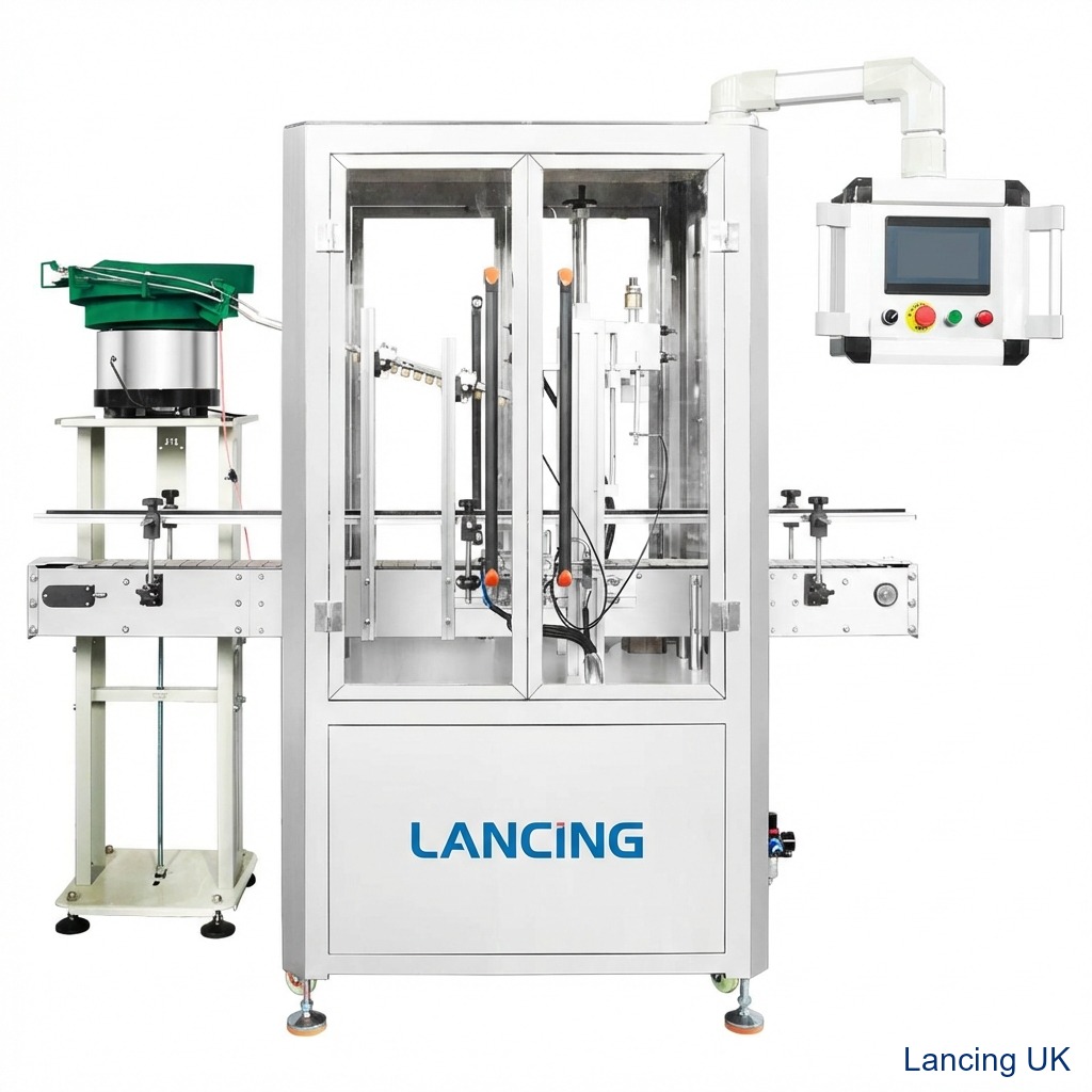 LU‑XG16D2 Automatic Bottle Cap Pressing Machine with Cover