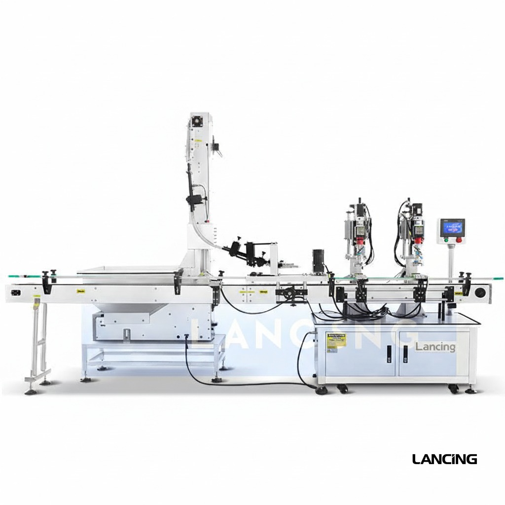 LU-XG440T2 Automatic Metal Twist Off Feeding Capping Machine