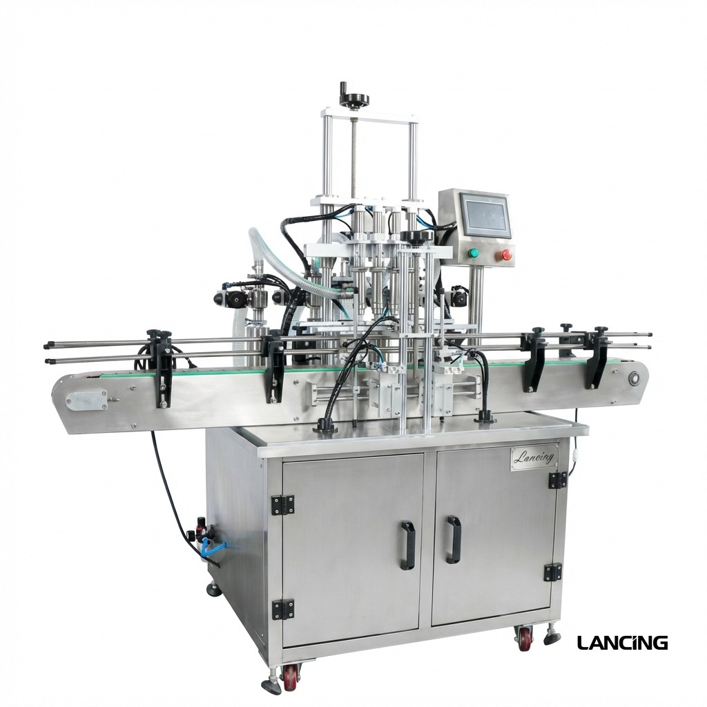 LU-YT4TZ Automatic 4 Nozzles Piston Liquid Filling Machine gallery 4