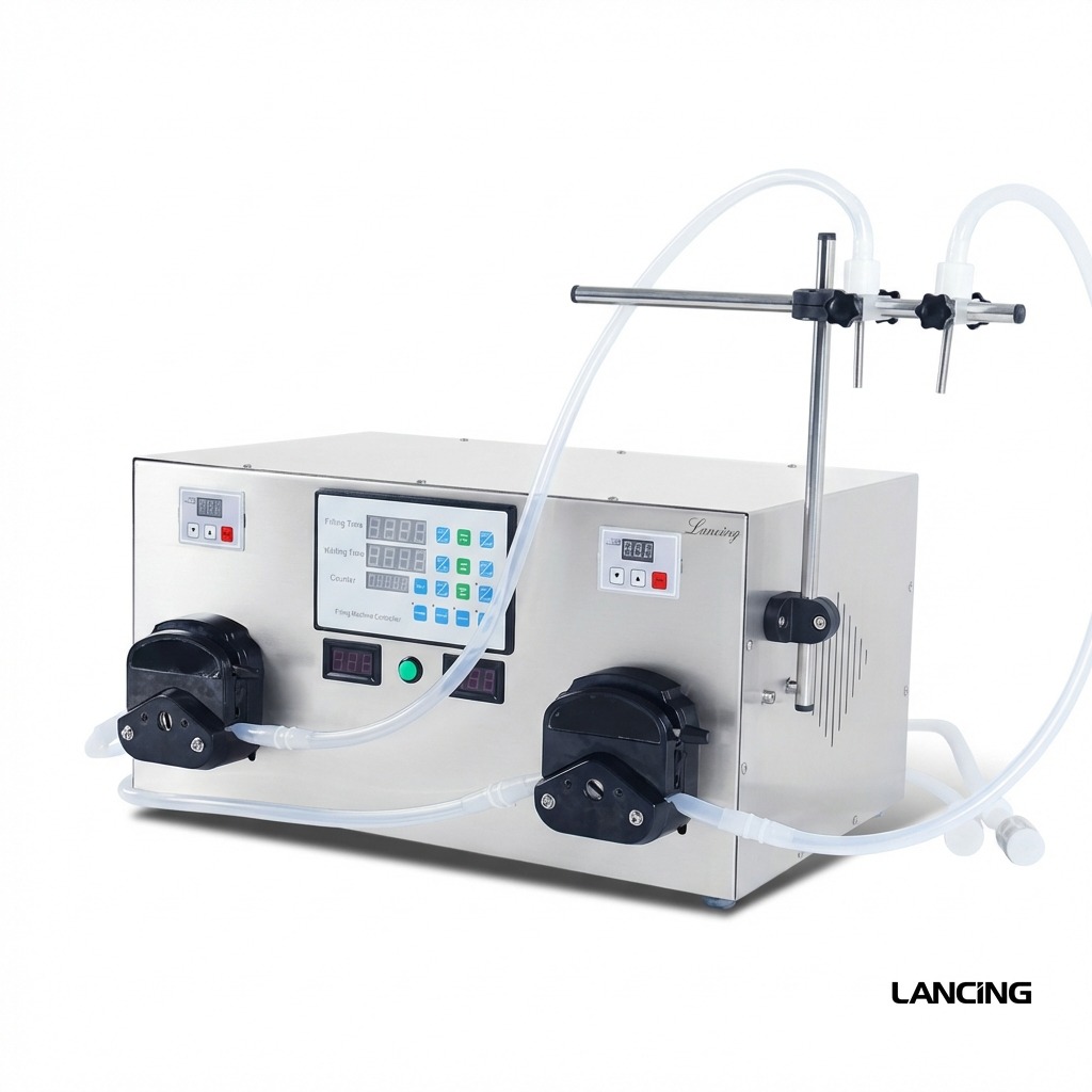 LU-YTPP2 Dual Nozzle Peristaltic Pump Liquid Filling Machine