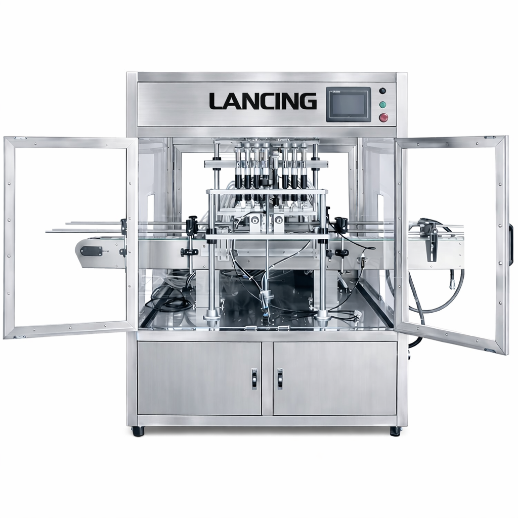 Automatic 8‑Nozzle Vacuum Liquid Filling Machine gallery 1