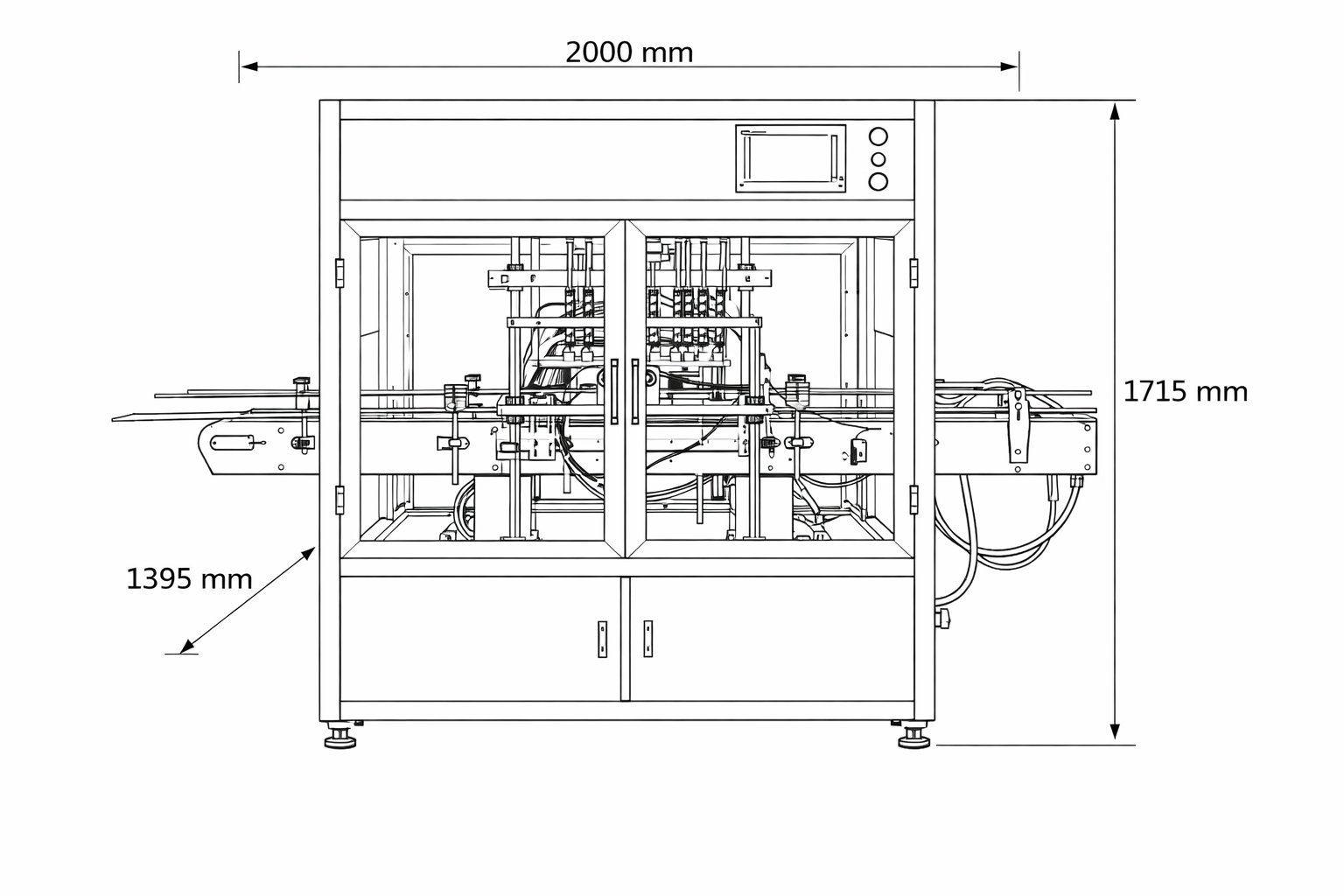 Automatic 8‑Nozzle Vacuum Liquid Filling Machine gallery 2